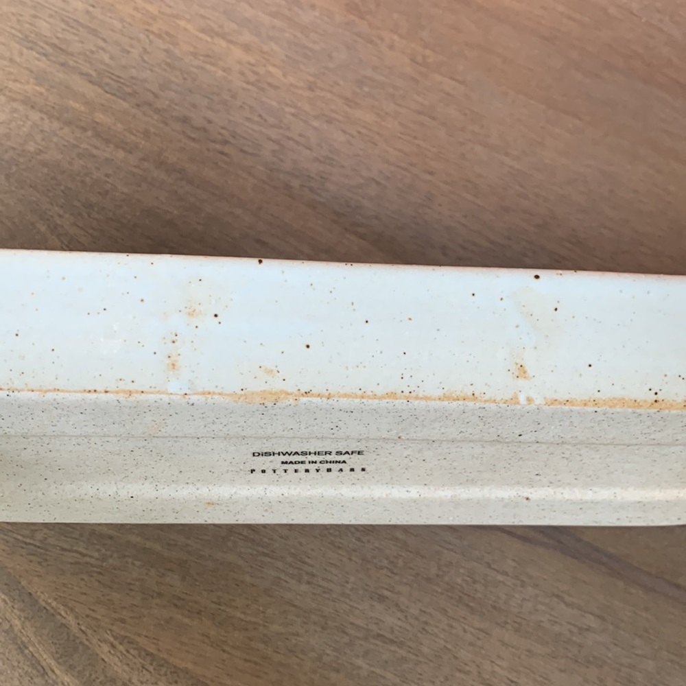 Pottery Barn ceramic speckle glaze tray/dish - Picture 5 of 8